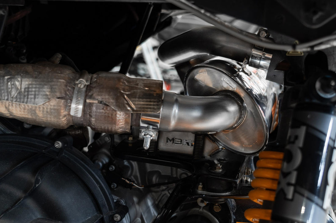 MBRP AT-9215PT - 21-Up CAN-AM Commander 1000R/ Maverick Sport 1000R Single Slip-on Center Exit Performance Series MBRP