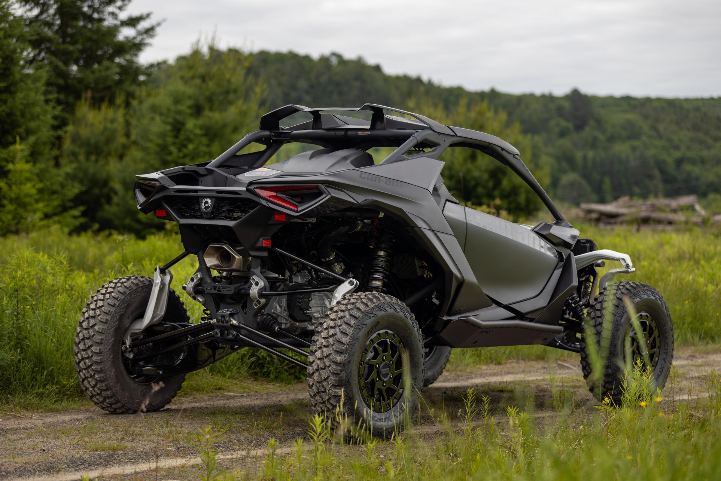 MBRP AT-9219PT - 2024-Up Can-Am Maverick R Performance Series 3 Inch Single Slip-on Turbo Back Exhaust System MBRP 3