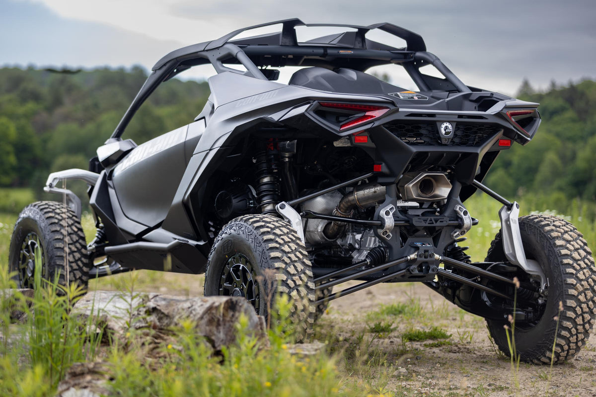 MBRP AT-9219PT - 2024-Up Can-Am Maverick R Performance Series 3 Inch Single Slip-on Turbo Back Exhaust System MBRP 5