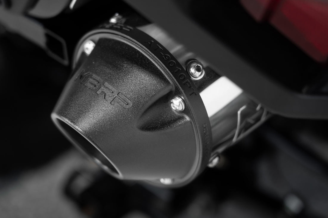 MBRP AT-9502PT - 2001-Up Polaris Sportsman 5 Inch Single Slip-on Muffler with Billet Tip Performance Series MBRP