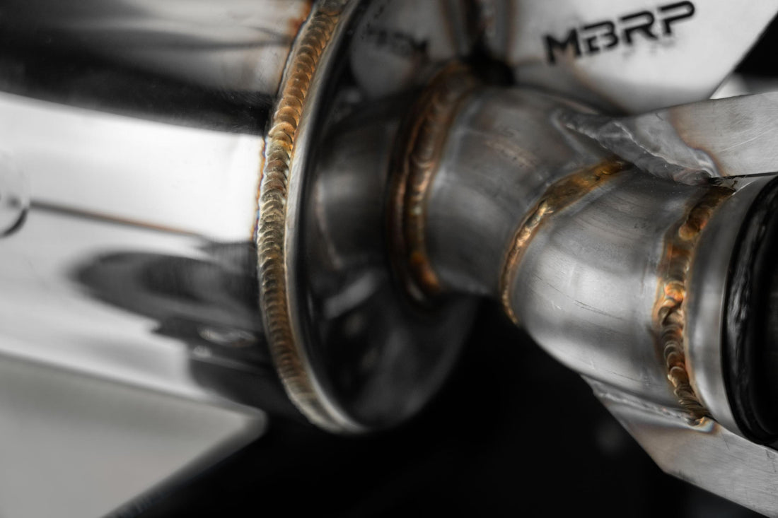 MBRP AT-9502PT - 2001-Up Polaris Sportsman 5 Inch Single Slip-on Muffler with Billet Tip Performance Series MBRP