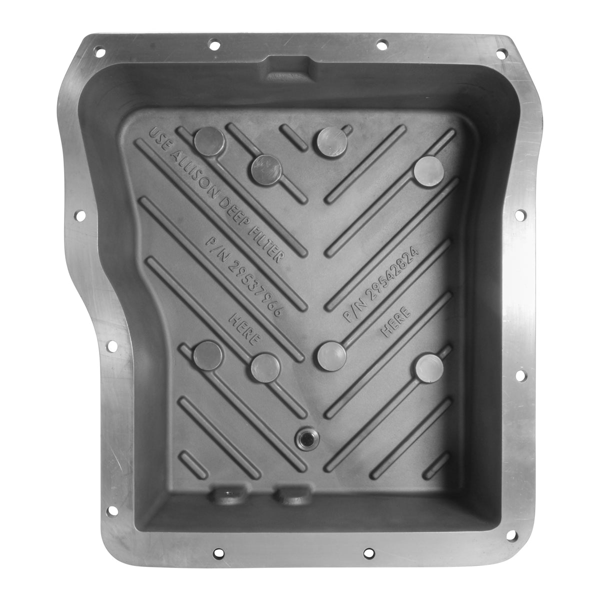 Yukon Gear and Axle YHCTP-A1000 - Yukon High-Capacity Aluminum Allison Transmission Pan, 2001-19 GM 2500/3500 3