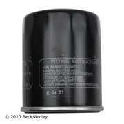 Beck/Arnley 041-8076 1995-2002 Kia Sportage Engine Oil Filter
