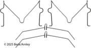 Beck/Arnley 084-0876 1976-1989 Toyota Land Cruiser Disc Brake Hardware Kit