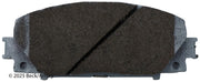 Beck/Arnley 085-1744 2012-2019 Toyota Prius C Disc Brake Pad Set