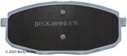 Beck/Arnley 085-1900 2014-2016 Kia Soul Disc Brake Pad Set