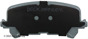 Beck/Arnley 085-2006 2017-2026 Honda Ridgeline Disc Brake Pad Set