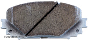 Beck/Arnley 085-2036 2012-2018 Toyota Yaris Disc Brake Pad Set