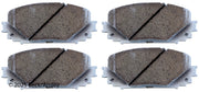 Beck/Arnley 085-2036 2012-2018 Toyota Yaris Disc Brake Pad Set