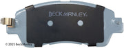 Beck/Arnley 085-2065 2019-2020 Toyota Yaris Disc Brake Pad Set
