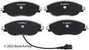 Beck/Arnley 085-2123 2019-2021 Volkswagen Jetta Disc Brake Pad Set