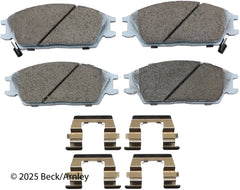 Beck/Arnley 085-6337 PREMIUM ASM PADS W / HARDWARE