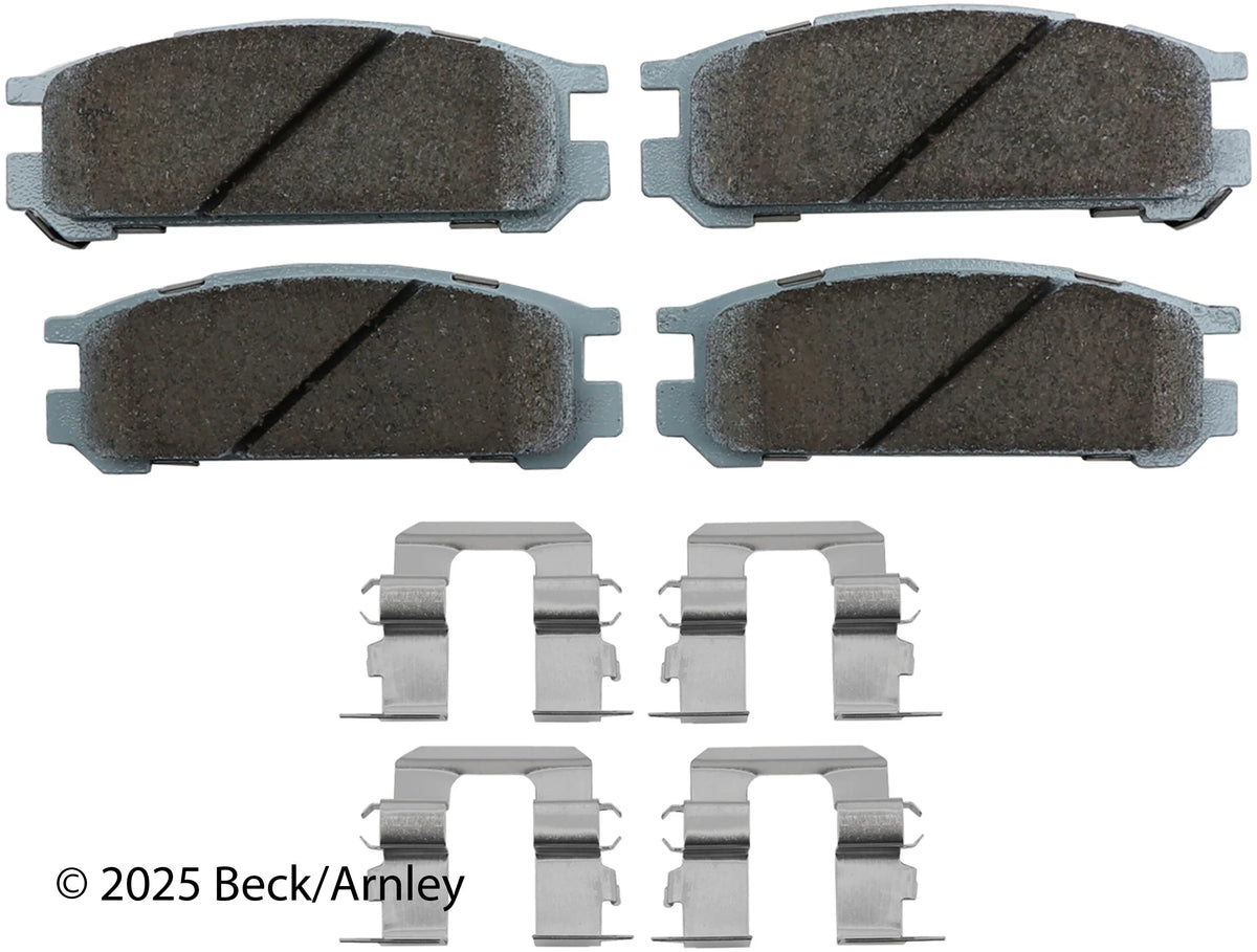 Beck/Arnley 085-6378 1990-1999 Subaru Legacy Disc Brake Pad Set