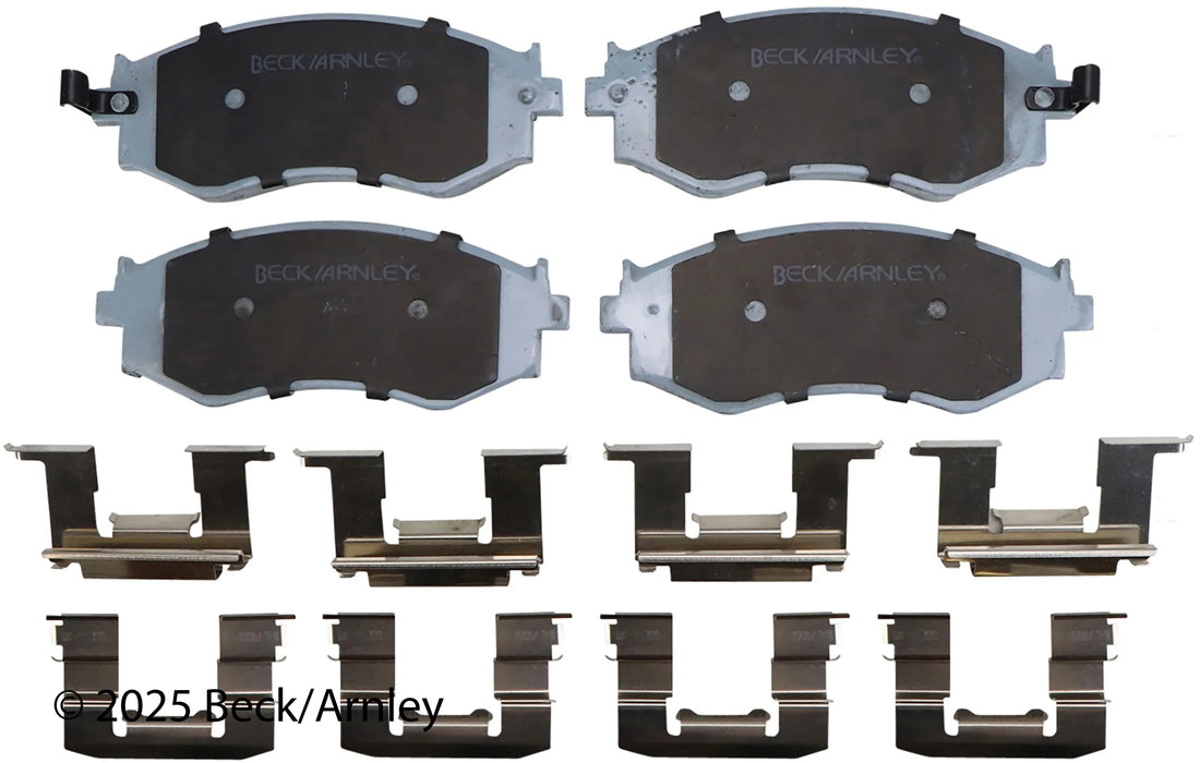 Beck/Arnley 085-6381 2000-2006 Nissan Sentra Disc Brake Pad Set