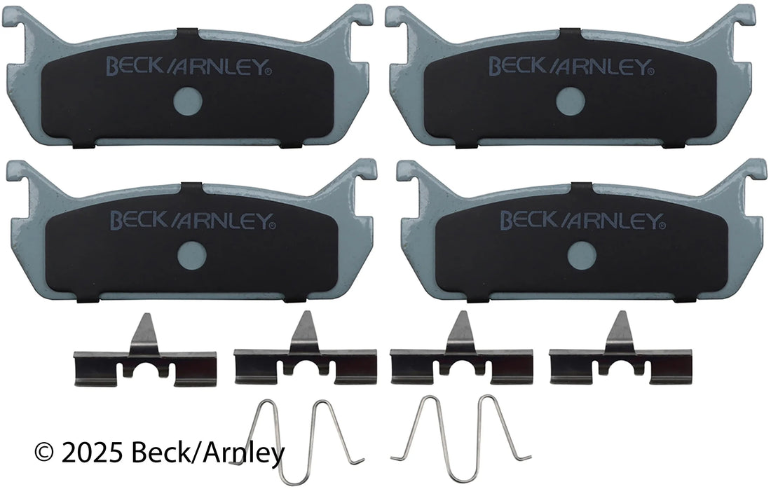 Beck/Arnley 085-6389 1991-1994 Mercury Tracer Disc Brake Pad Set