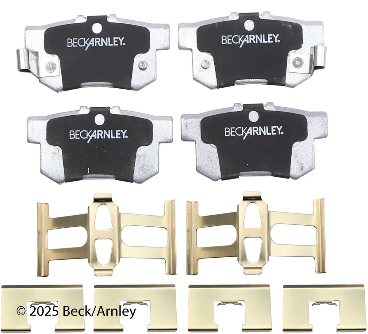 Beck/Arnley 085-6498 2007-2012 Acura RDX Disc Brake Pad Set