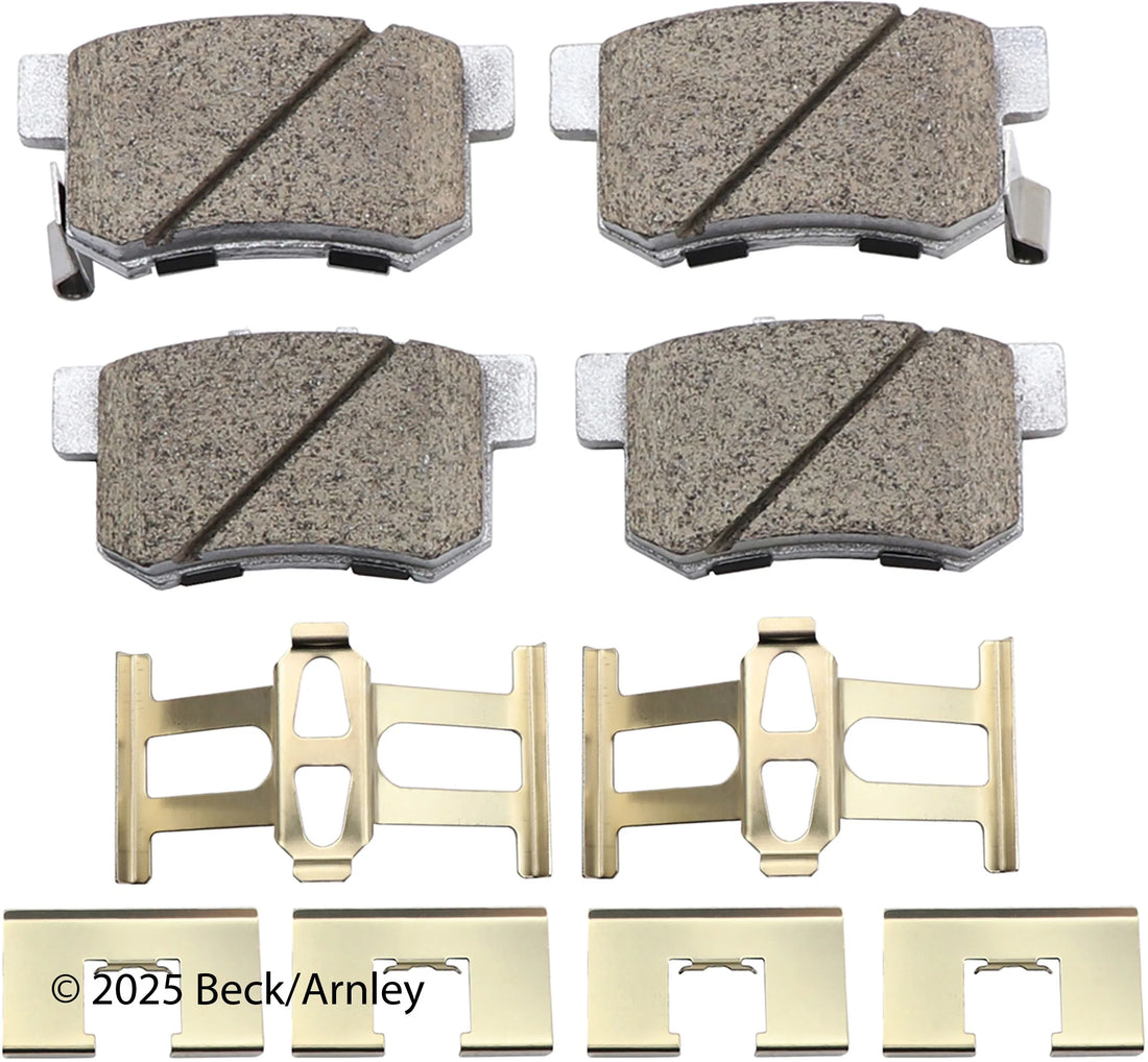 Beck/Arnley 085-6498 2007-2012 Acura RDX Disc Brake Pad Set