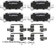 Beck/Arnley 085-6573 2000-2009 Subaru Legacy Disc Brake Pad Set