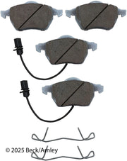 Beck/Arnley 085-6608 2000-2006 Audi A4 Disc Brake Pad Set