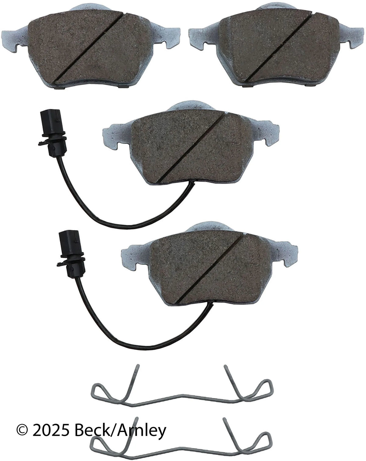 Beck/Arnley 085-6608 2000-2006 Audi A4 Disc Brake Pad Set