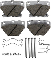 Beck/Arnley 085-6636 2005-2006 Toyota Corolla Disc Brake Pad Set