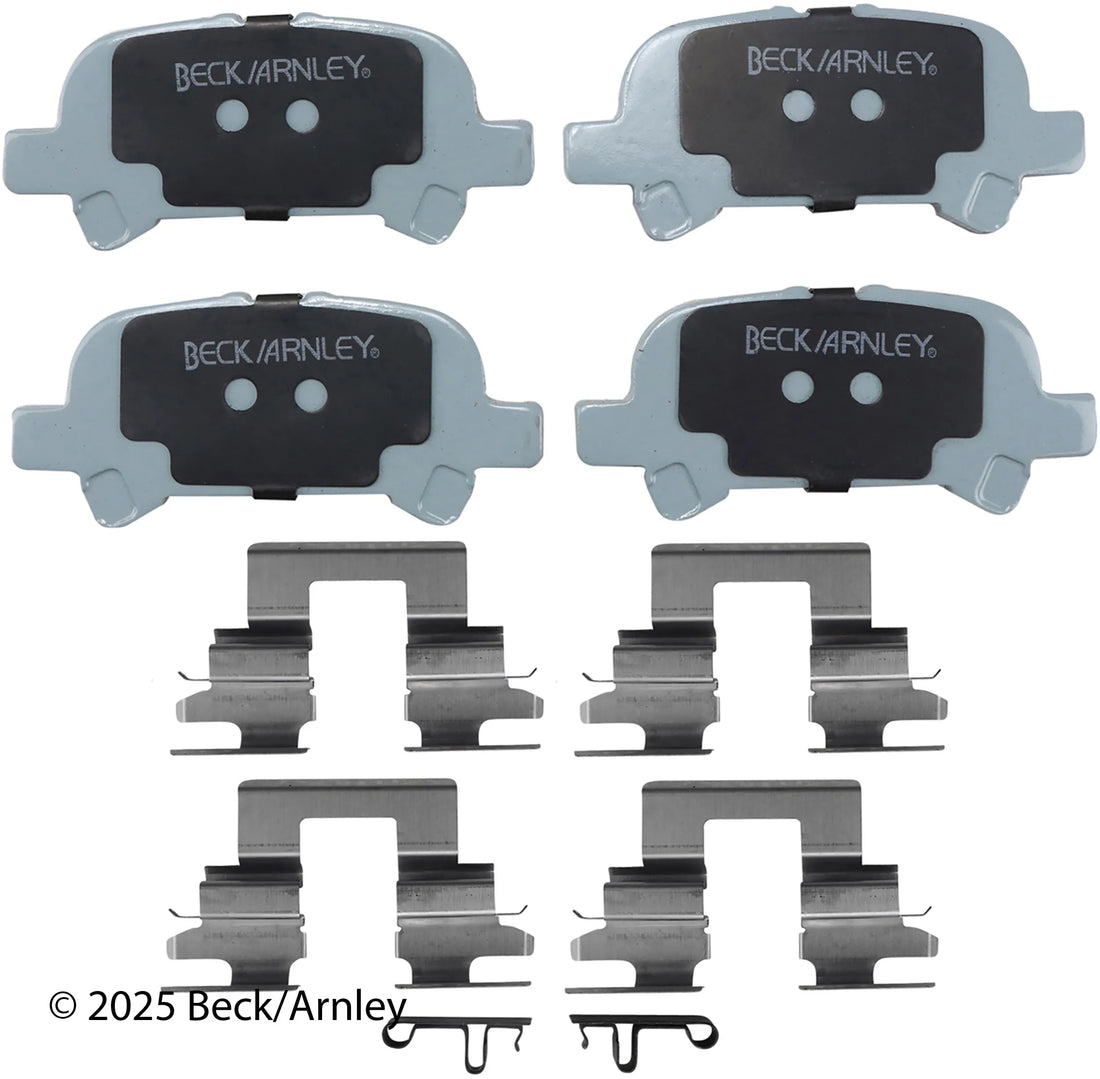 Beck/Arnley 085-6647 2003-2008 Toyota Solara Disc Brake Pad Set