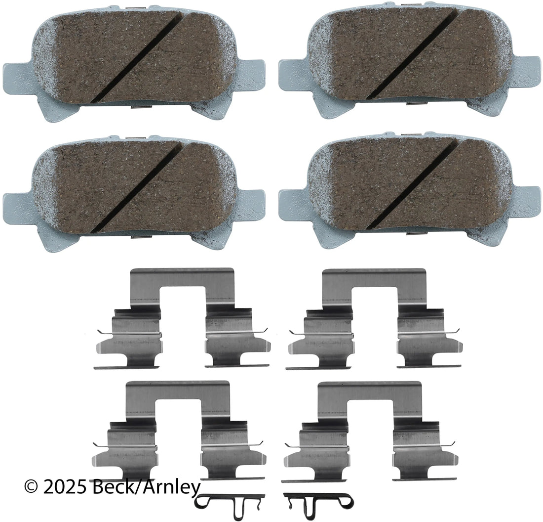 Beck/Arnley 085-6647 2003-2008 Toyota Solara Disc Brake Pad Set