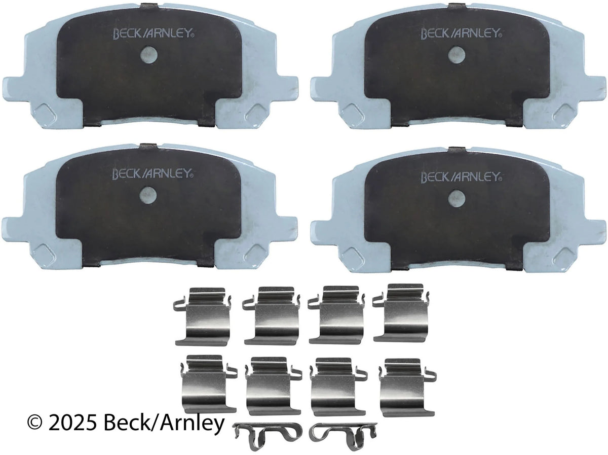 Beck/Arnley 085-6658 2001-2007 Toyota Highlander Disc Brake Pad Set