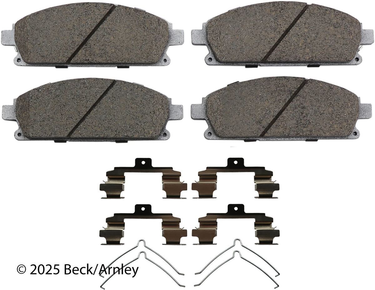 Beck/Arnley 085-6691 2003-2006 Acura MDX Disc Brake Pad Set