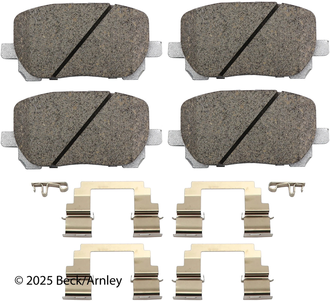 Beck/Arnley 085-6697 2003-2008 Toyota Corolla Disc Brake Pad Set