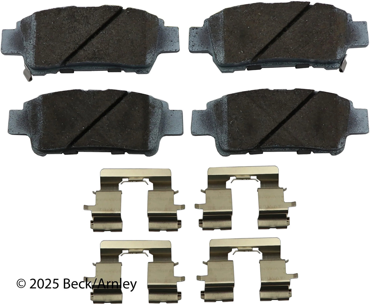 Beck/Arnley 085-6700 2004-2010 Toyota Sienna Disc Brake Pad Set