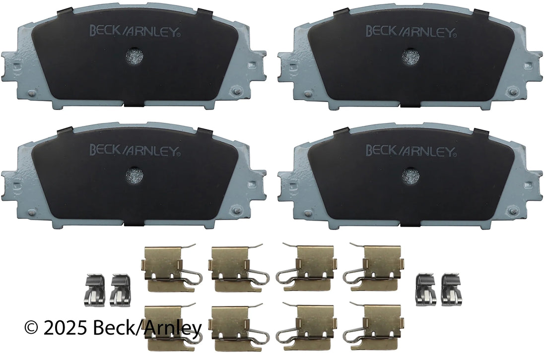Beck/Arnley 085-6744 2012-2019 Toyota Prius C Disc Brake Pad Set