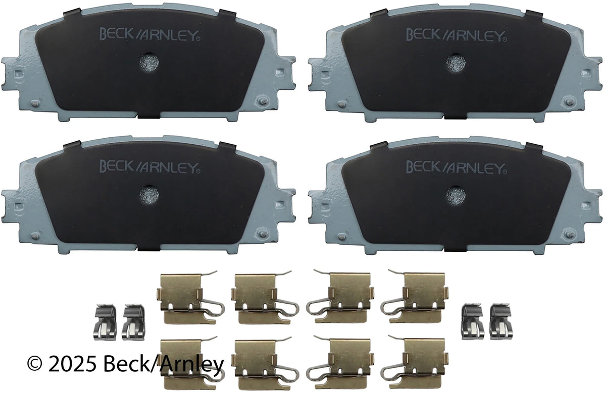 Beck/Arnley 085-6744 2012-2019 Toyota Prius C Disc Brake Pad Set