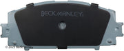 Beck/Arnley 085-6744 2012-2019 Toyota Prius C Disc Brake Pad Set