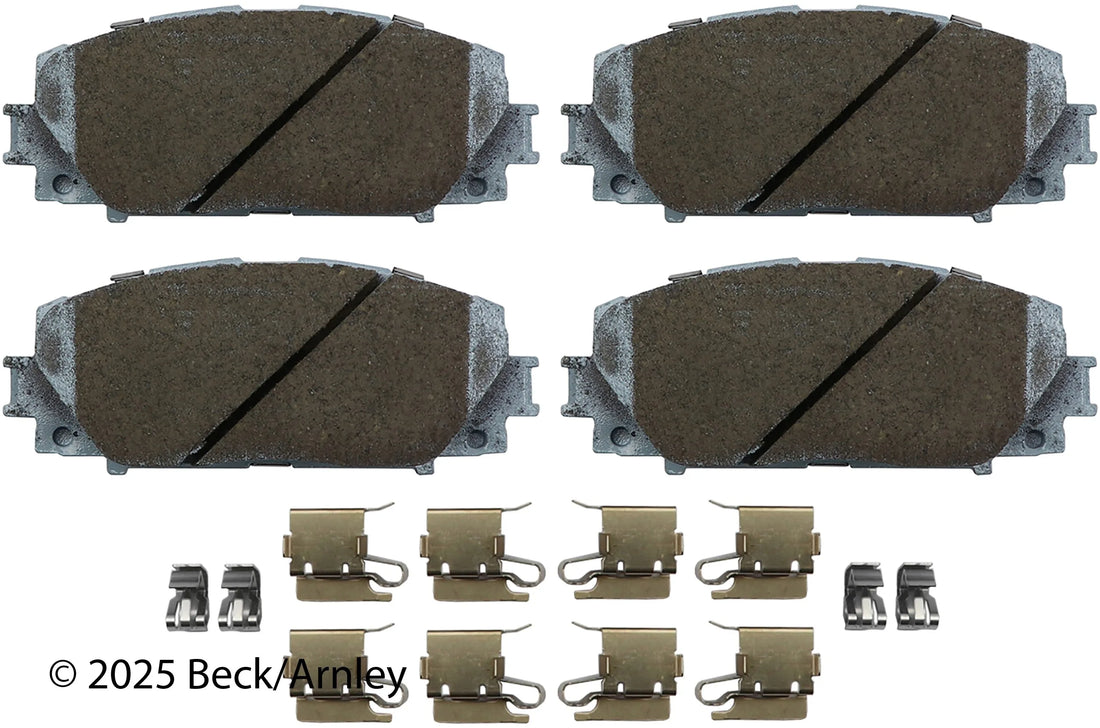 Beck/Arnley 085-6744 2012-2019 Toyota Prius C Disc Brake Pad Set