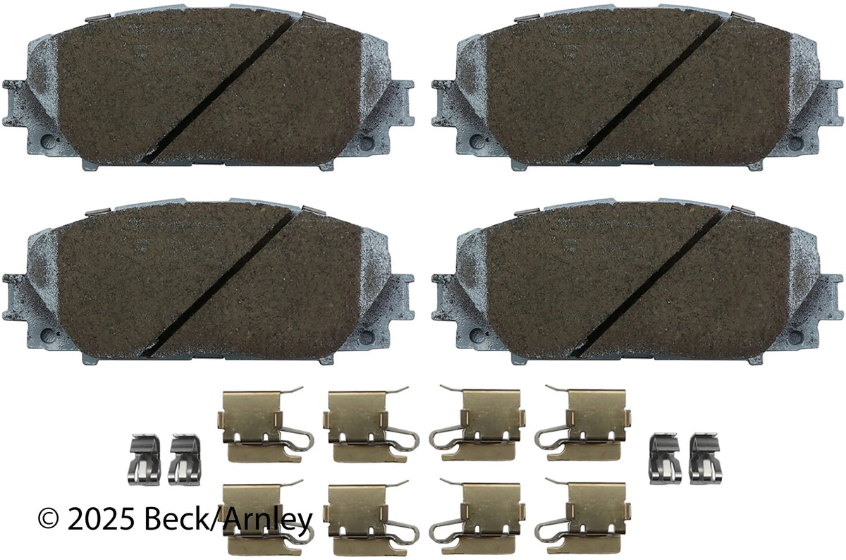 Beck/Arnley 085-6744 2012-2019 Toyota Prius C Disc Brake Pad Set