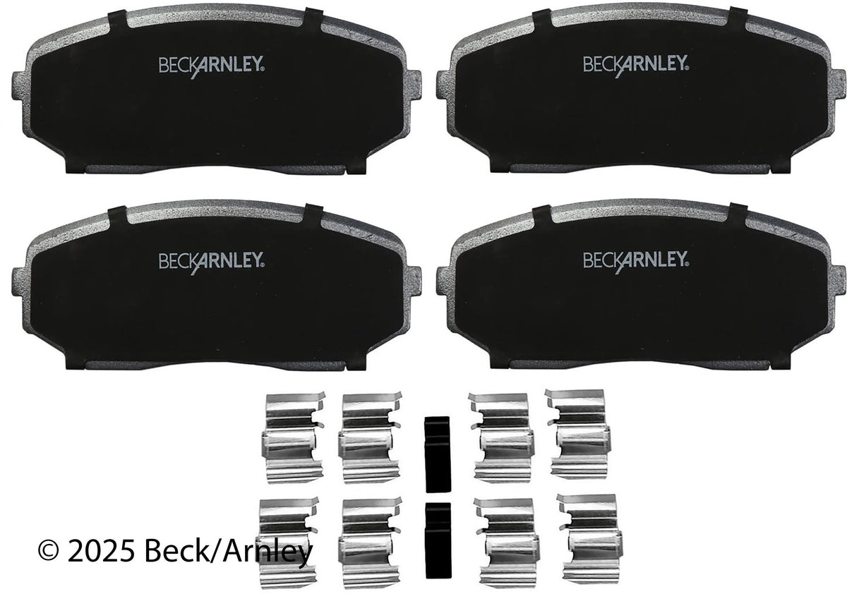Beck/Arnley 085-6748 2019-2025 Mazda CX-5 Disc Brake Pad Set