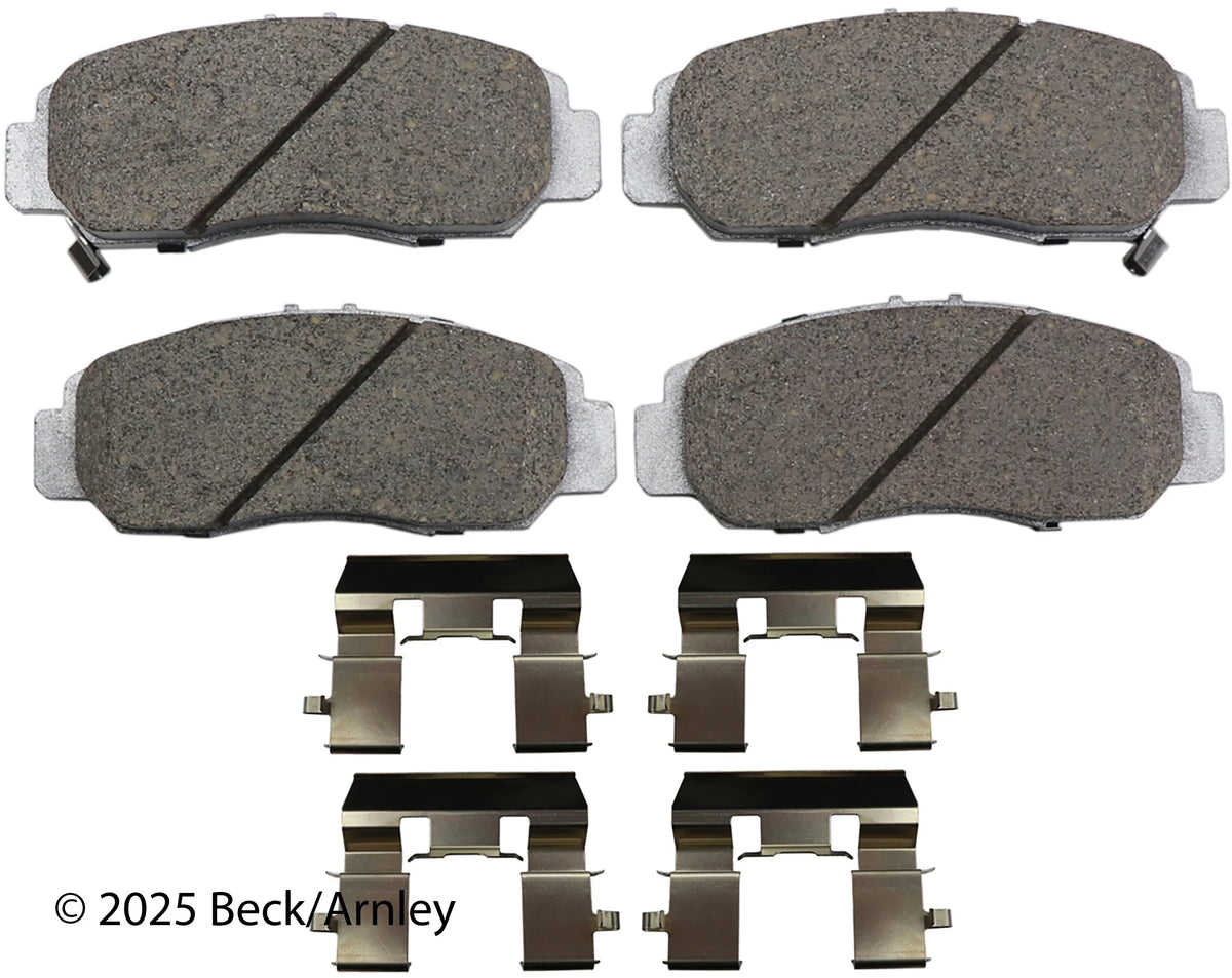 Beck/Arnley 085-6757 2006-2009 Acura CSX Disc Brake Pad Set