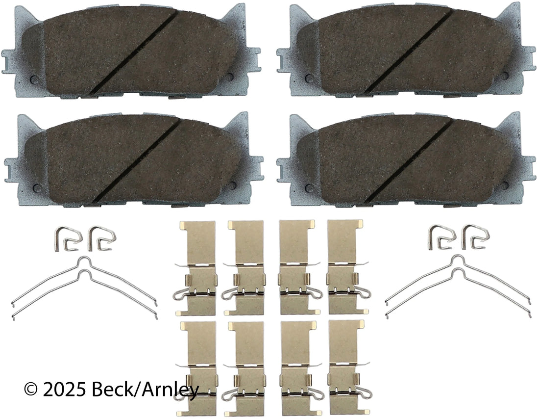 Beck/Arnley 085-6758 2008-2018 Toyota Avalon Disc Brake Pad Set