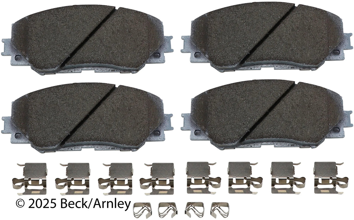 Beck/Arnley 085-6786 2009-2019 Toyota Corolla Disc Brake Pad Set