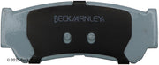 Beck/Arnley 085-6797 2007-2009 Hyundai Santa Fe Disc Brake Pad Set