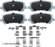 Beck/Arnley 085-6817 2011-2017 Honda Odyssey Disc Brake Pad Set