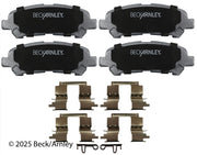 Beck/Arnley 085-6885 2008-2013 Toyota Highlander Disc Brake Pad Set