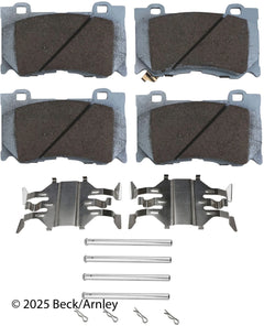 Beck/Arnley 085-6907 PREMIUM APPLICATION SPECIFIC MATERIAL PADS WITH HARDWARE