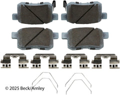 Beck/Arnley 085-6926 PREMIUM ASM PADS W / HARDWARE