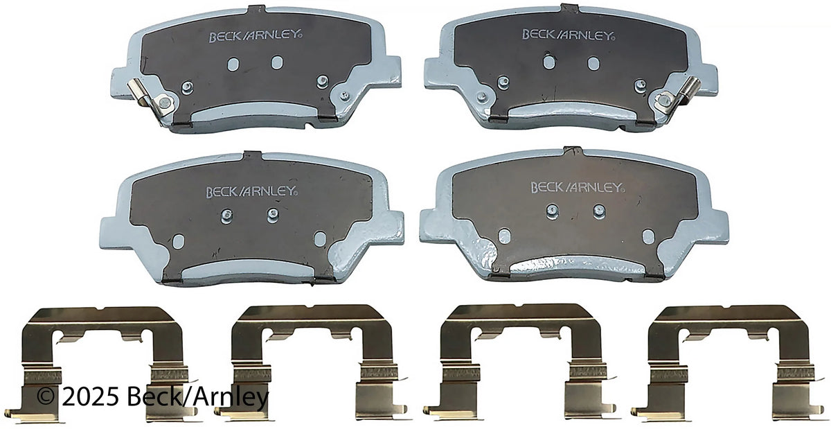 Beck/Arnley 085-6931 2012-2017 Hyundai Azera Disc Brake Pad Set