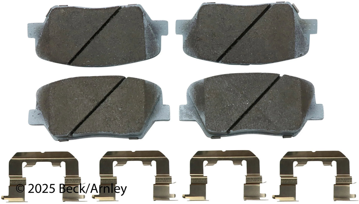 Beck/Arnley 085-6931 2012-2017 Hyundai Azera Disc Brake Pad Set