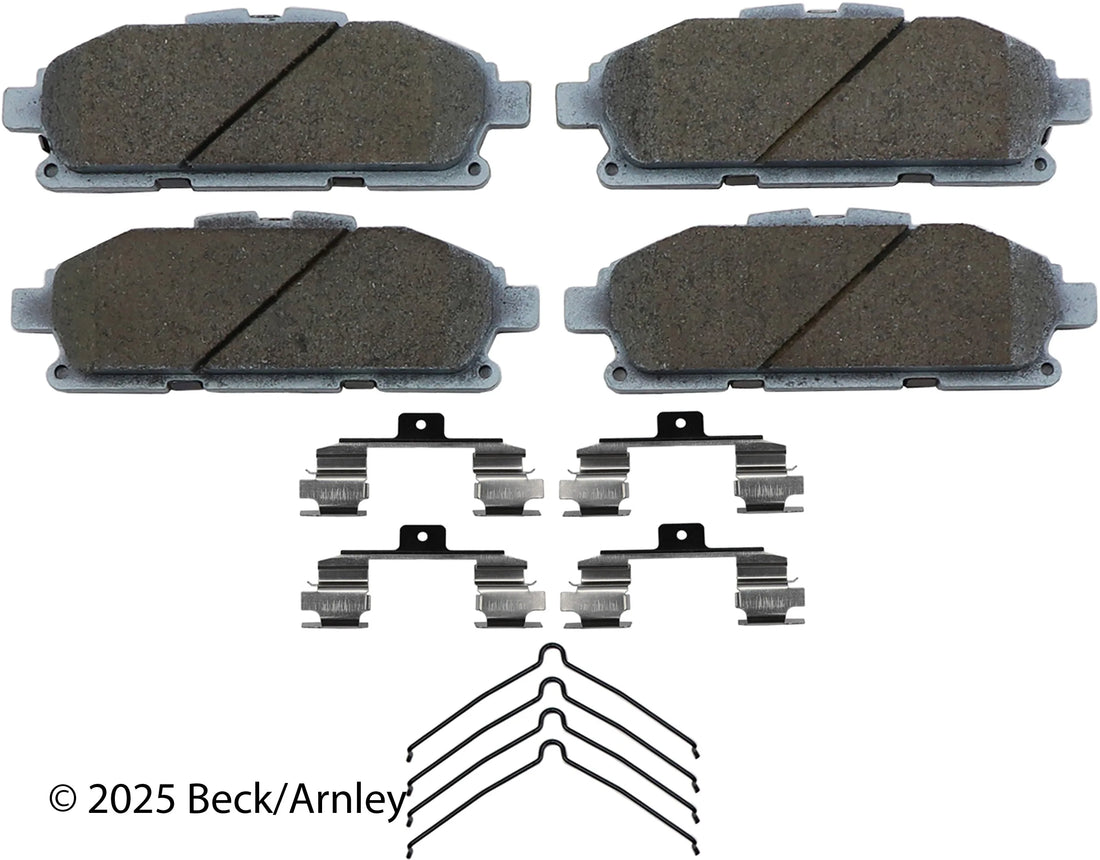 Beck/Arnley 085-6967 2011-2017 Nissan Quest Disc Brake Pad Set