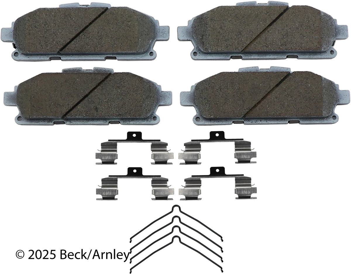 Beck/Arnley 085-6967 2011-2017 Nissan Quest Disc Brake Pad Set