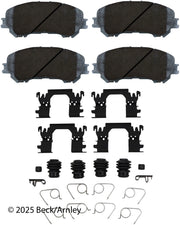 Beck/Arnley 085-6986 2017-2022 Nissan Rogue Sport Disc Brake Pad Set